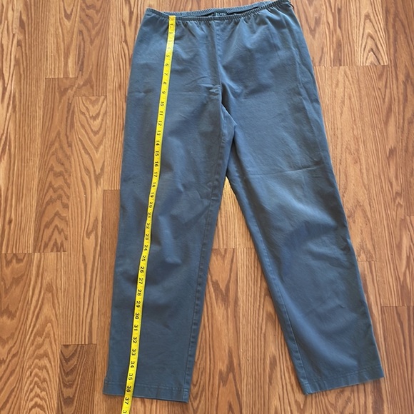 Eileen Fisher Gray Elastic Waist Pants Size Small Comfy Neutral Cotton Spandex - Picture 5 of 10